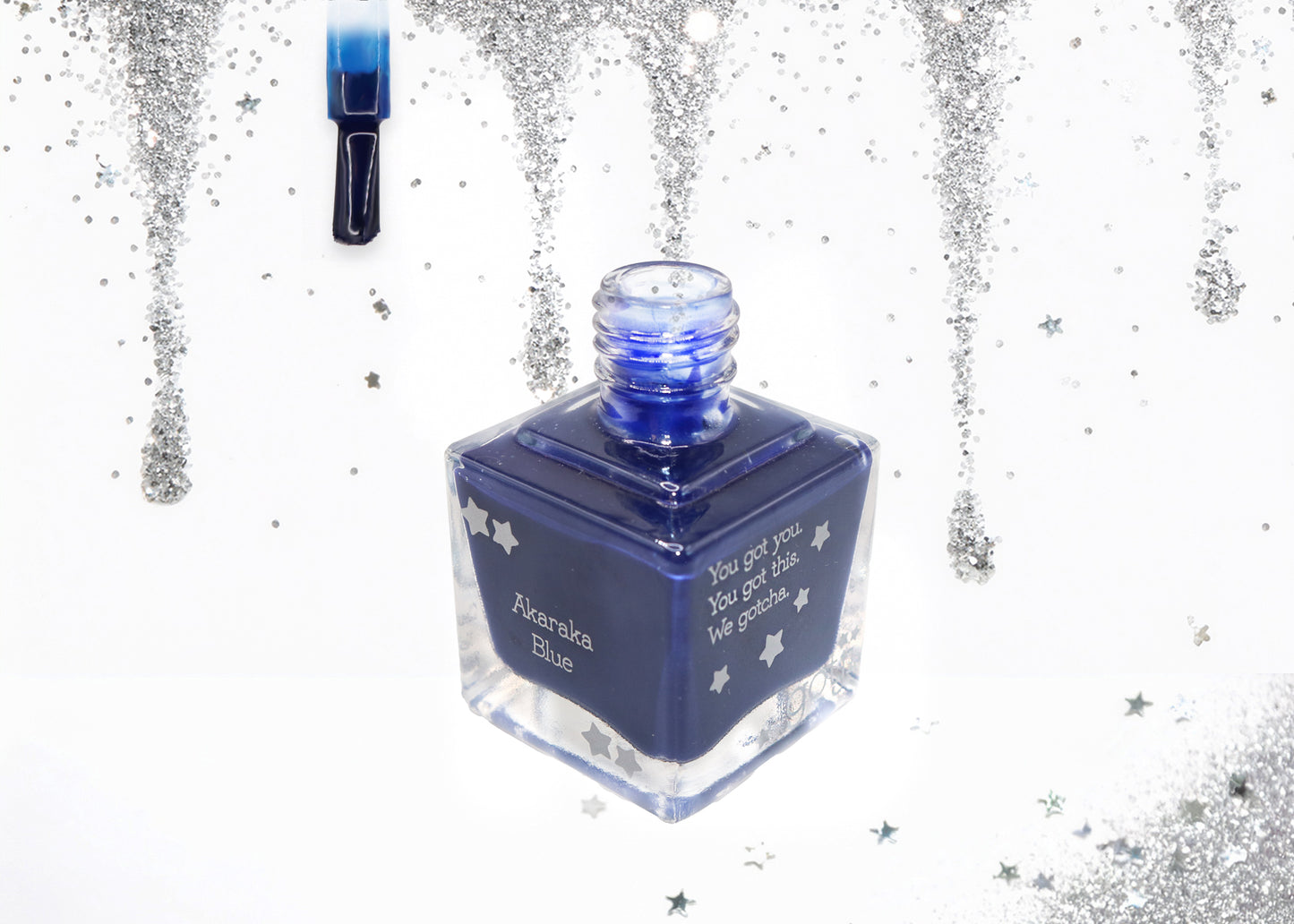 Akaraka Blue | Clean Nail Polish | physician-founded clean beauty that cares | formulated for delicate skin, but made for all