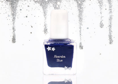Akaraka Blue | Clean Nail Polish | physician-founded clean beauty that cares | formulated for delicate skin, but made for all