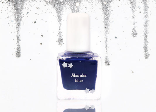 Akaraka Blue | Clean Nail Polish | physician-founded clean beauty that cares | formulated for delicate skin, but made for all