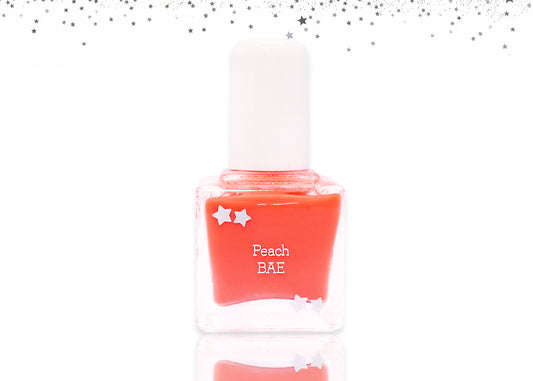 Peach BAE | Clean Nail Polish | physician-founded clean beauty that cares | formulated for delicate skin, but made for all