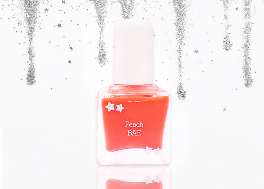 Peach BAE | Clean Nail Polish | physician-founded clean beauty that cares | formulated for delicate skin, but made for all