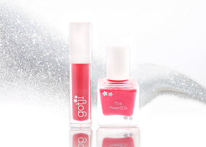 Pink PowerSUit | Lip + Nail Duo | physician-founded clean beauty that cares | formulated for delicate skin, but made for all