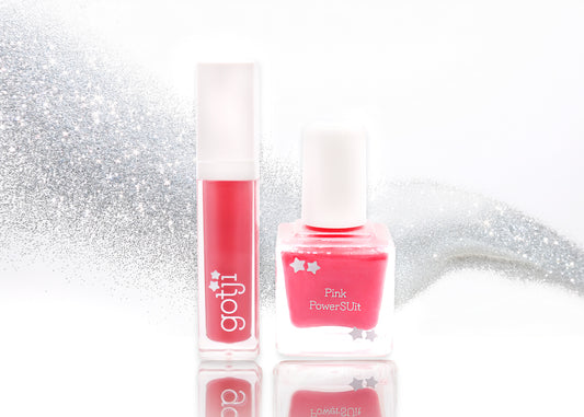 Pink PowerSUit | Lip + Nail Duo | physician-founded clean beauty that cares | formulated for delicate skin, but made for all